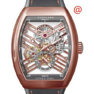 Franck Muller Seven Days Hand Wind Men's Watch V45s6sqt5ntt(ttblc) In Brown