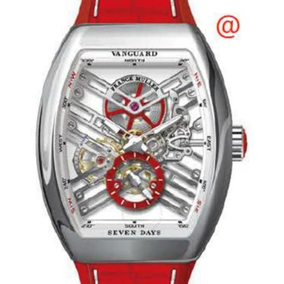 Franck Muller Seven Days Hand Wind Men's Watch V45s6sqtacrg(blcnrrge) In Red