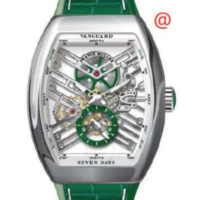Franck Muller Seven Days Hand Wind Men's Watch V45s6sqtacvr(blcnrvr) In Green