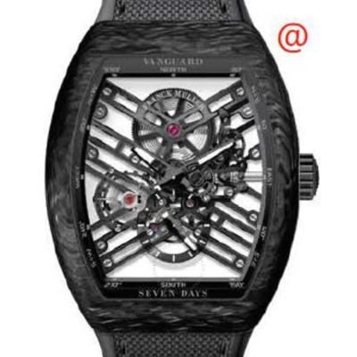 Franck Muller Seven Days Hand Wind Men's Watch V45s6sqtcarbonnr(nrgrigri) In Black