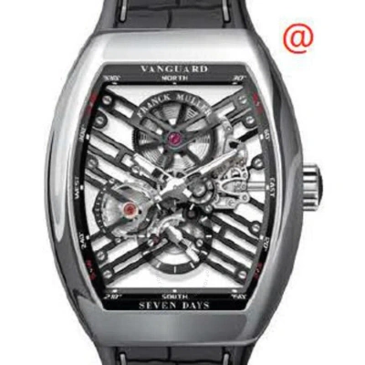 Franck Muller Seven Days Hand Wind Men's Watch V45s6sqtmvtnracnr(nrblcrge) In Black