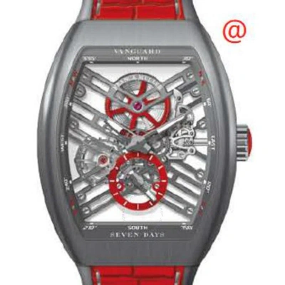 Franck Muller Seven Days Hand Wind Men's Watch V45s6sqtttbrer(ttblcrge) In Red