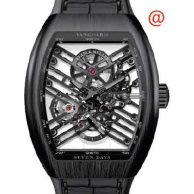 Franck Muller Seven Days Hand Wind Men's Watch V45s6sqtttnrbrnr(nrgrigri) In Black