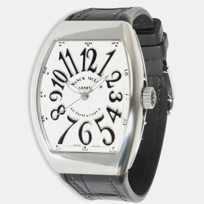 Pre-owned Franck Muller Silver Stainless Steel Vanguard Automatic Women's Wristwatch 32 Mm