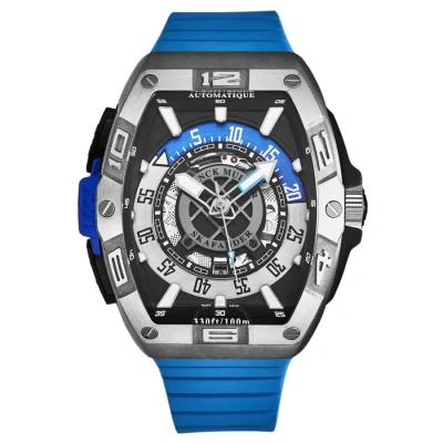 Franck Muller Skafander Automatic Black Dial Men's Watch 46scskfblkblu In Blue