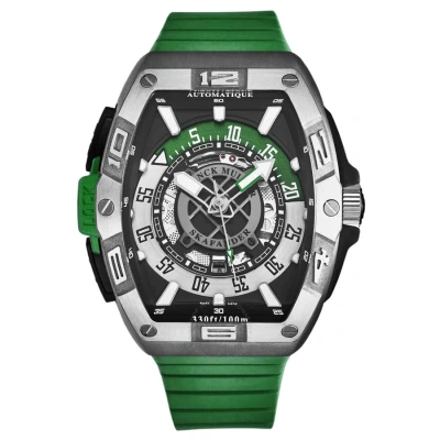 Franck Muller Skafander Automatic Black Dial Men's Watch 46scskfblkgrn In Black / Green / Grey