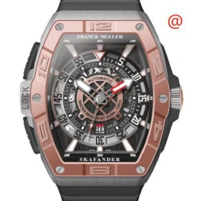 Franck Muller Skafander Automatic Black Dial Men's Watch Skf46dvscdtttbr(5ntt)