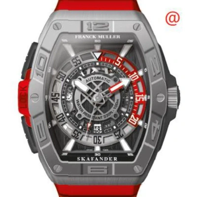 Franck Muller Skafander Automatic Black Dial Men's Watch Skf46dvscdtttbr(tter) In Red