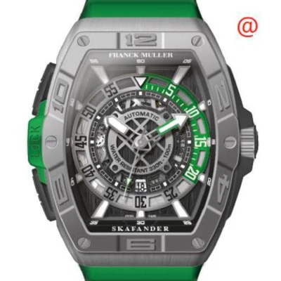Franck Muller Skafander Automatic Black Dial Men's Watch Skf46dvscdtttbr(ttvr) In Green