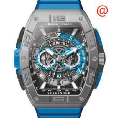 Franck Muller Skafander Chronograph Automatic Black Dial Men's Watch Skf46dvccdtttbr(ttbl) In Blue