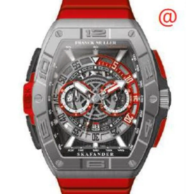 Franck Muller Skafander Chronograph Automatic Black Dial Men's Watch Skf46dvccdtttbr(tter) In Red