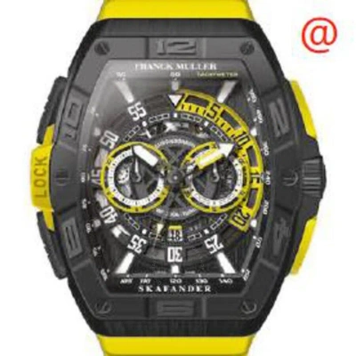 Franck Muller Skafander Chronograph Automatic Black Dial Men's Watch Skf46dvccdtttnrbr(ttnrja)