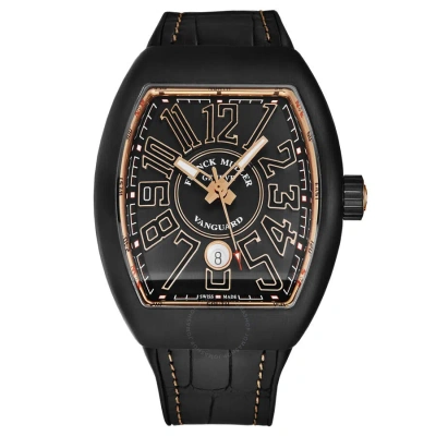 Franck Muller Vanguard Automatic Black Dial Men's Watch 45scblkblkgld4