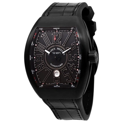Franck Muller Vanguard Automatic Black Dial Men's Watch 45scblkblksil