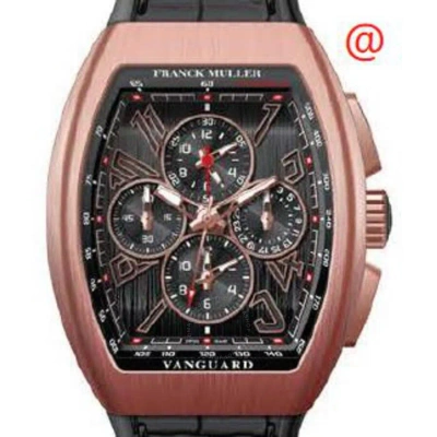 Franck Muller Vanguard Automatic Black Dial Men's Watch V45ccmb5nbrnr(nrnr5nbr) In Gold