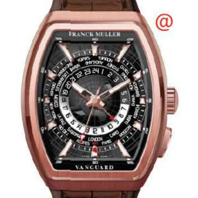 Franck Muller Vanguard Automatic Black Dial Men's Watch V45hu5nbr5nnr(nrblc5n) In Gold