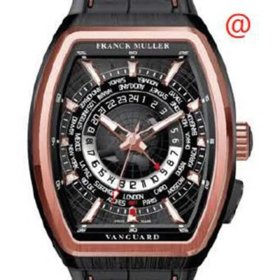 Franck Muller Vanguard Automatic Black Dial Men's Watch V45huttnrbr5n5n(nrblc5n) In Red