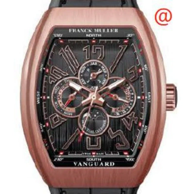 Franck Muller Vanguard Automatic Black Dial Men's Watch V45qp5nbrnr(nrnr5nbr) In Brown