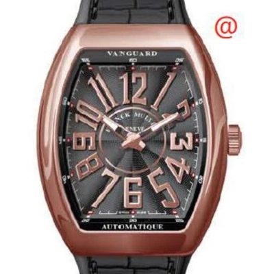 Franck Muller Vanguard Automatic Black Dial Men's Watch V45satrel5nnr(nr5n) In Gold