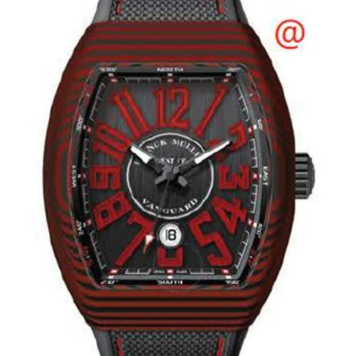 Franck Muller Vanguard Automatic Black Dial Men's Watch V45scdtcarrgnr(nrrgerge) In Red