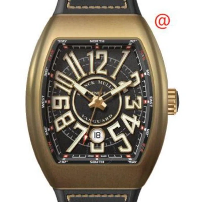 Franck Muller Vanguard Automatic Black Dial Men's Watch V45scdtcirbzbrnr(nrblcbzbr) In Gold
