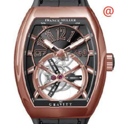 Franck Muller Vanguard Automatic Black Dial Men's Watch V50ltgravitycs(5nnr) In Gold