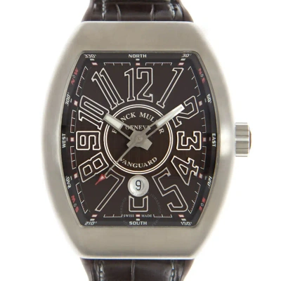 Franck Muller Vanguard Automatic Brown Dial Men's Watch V45scdt(acbrbn) In Black / Brown
