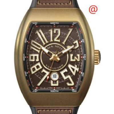 Franck Muller Vanguard Automatic Brown Dial Men's Watch V45scdtcirbzbrnr(bnblcbzbr) In Gold