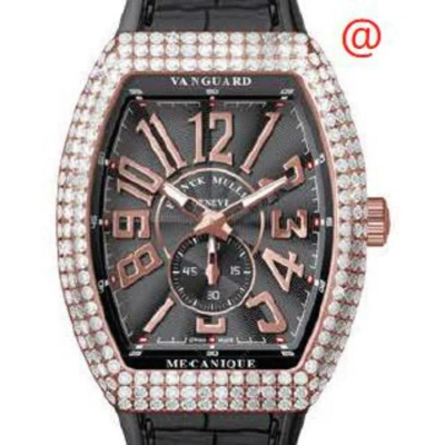 Franck Muller Vanguard Automatic Diamond Black Dial Men's Watch V41ss6reld5nnr(nr5n) In Gold