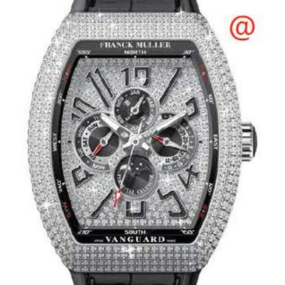 Franck Muller Vanguard Automatic Diamond Black Dial Men's Watch V45qpdcdacnr(diamnrac) In Metallic