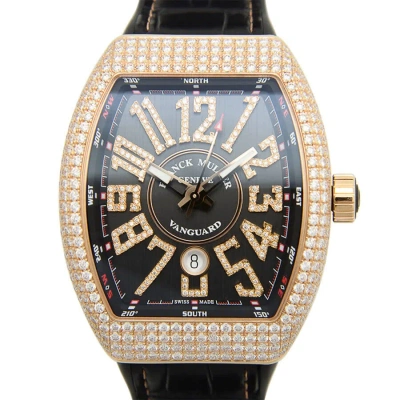 Franck Muller Vanguard Automatic Diamond Black Dial Men's Watch V45scdtdnbrcd(5nnr) In Multi