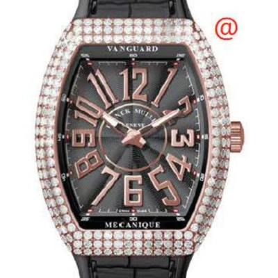 Franck Muller Vanguard Automatic Diamond Black Dial Men's Watch V45sreld5nnr(nr5n) In Gold