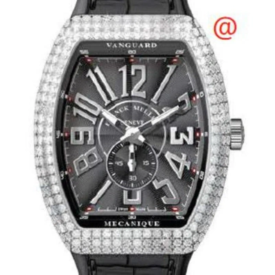 Franck Muller Vanguard Automatic Diamond Black Dial Men's Watch V45ss6reldacnr(nrac) In Neutral