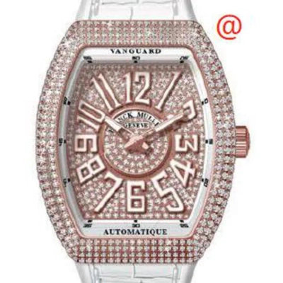 Franck Muller Vanguard Automatic Diamond Gold Dial Men's Watch V41satdcd5nbc(diamblc5n) In White