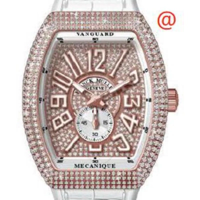Franck Muller Vanguard Automatic Diamond Gold Dial Men's Watch V41ss6dcd5nbc(diamblc5n) In White