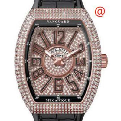 Franck Muller Vanguard Automatic Diamond Gold Dial Men's Watch V45sdcd5nnr(diamnr5n)