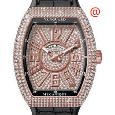 Franck Muller Vanguard Automatic Diamond Gold Dial Men's Watch V45sreldcd5nnr(diam5n) In Black