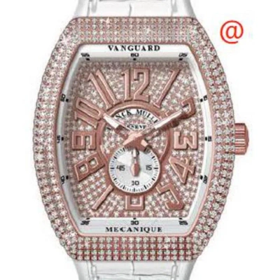 Franck Muller Vanguard Automatic Diamond Gold Dial Men's Watch V45ss6reldcd5nbc(diam5n) In White