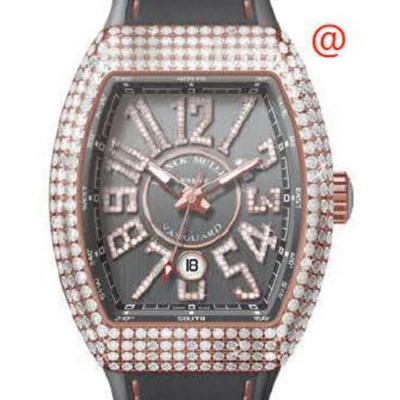 Franck Muller Vanguard Automatic Diamond Grey Dial Men's Watch V45scdtdnbrcd5ntt(ttdiam5n) In Gold