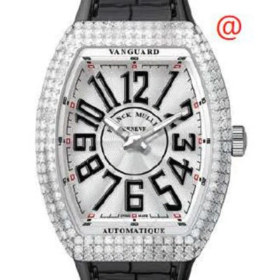 Franck Muller Vanguard Automatic Diamond Silver Dial Men's Watch V41satdacnr(blcnrac) In Black