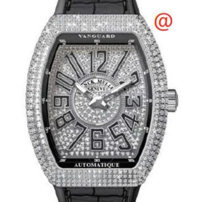 Franck Muller Vanguard Automatic Diamond Silver Dial Men's Watch V41satdcdacnr(diamnrac) In Gold