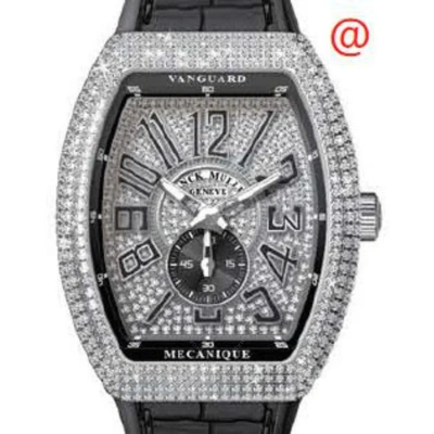 Franck Muller Vanguard Automatic Diamond Silver Dial Men's Watch V41ss6dcdacnr(diamnrac) In Black
