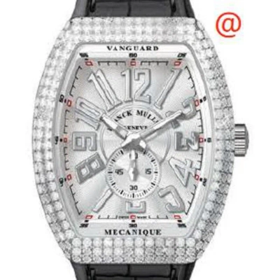 Franck Muller Vanguard Automatic Diamond Silver Dial Men's Watch V41ss6reldacnr(blcac) In Black