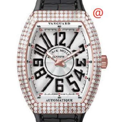 Franck Muller Vanguard Automatic Diamond Silver Dial Men's Watch V45satd5nnr(blcnr5n) In Gray