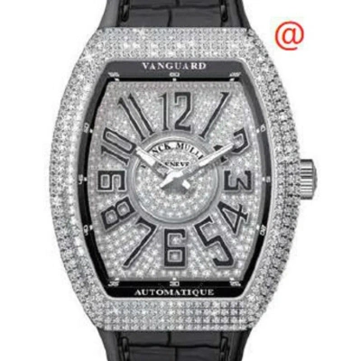 Franck Muller Vanguard Automatic Diamond Silver Dial Men's Watch V45satdcdacnr(diamnrac) In Black