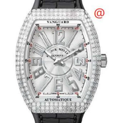 Franck Muller Vanguard Automatic Diamond Silver Dial Men's Watch V45satreldacnr(blcac) In Black