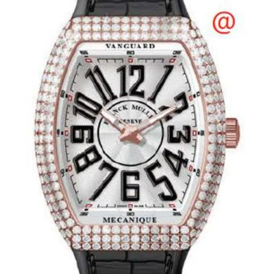 Franck Muller Vanguard Automatic Diamond Silver Dial Men's Watch V45sd5nnr(blcnr5n) In Gold