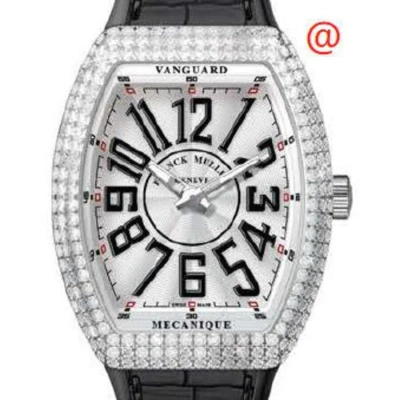 Franck Muller Vanguard Automatic Diamond Silver Dial Men's Watch V45sdacnr(blcnrac) In Metallic