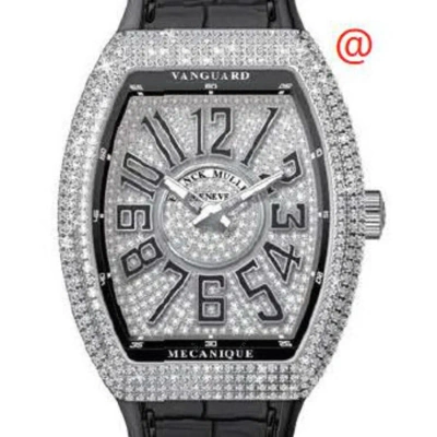 Franck Muller Vanguard Automatic Diamond Silver Dial Men's Watch V45sdcdacnr(diamnrac) In Black