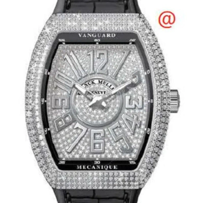 Franck Muller Vanguard Automatic Diamond Silver Dial Men's Watch V45sreldcdacnr(diamac) In Black